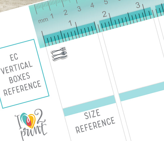 Cutterly Icon Stickers - Functional Printable Stickers - PDF & Cut Files