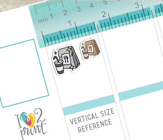 50 Shine Daily Life Printable Icons Stickers – COLOR Planner Icons - PDF & Cut Files