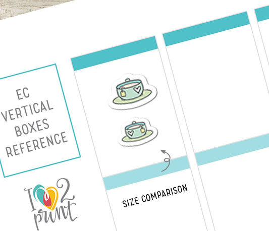 Beverage Icons Stickers – Printable (coffee, tea, smoothie and wine) - PDF & Cut Files