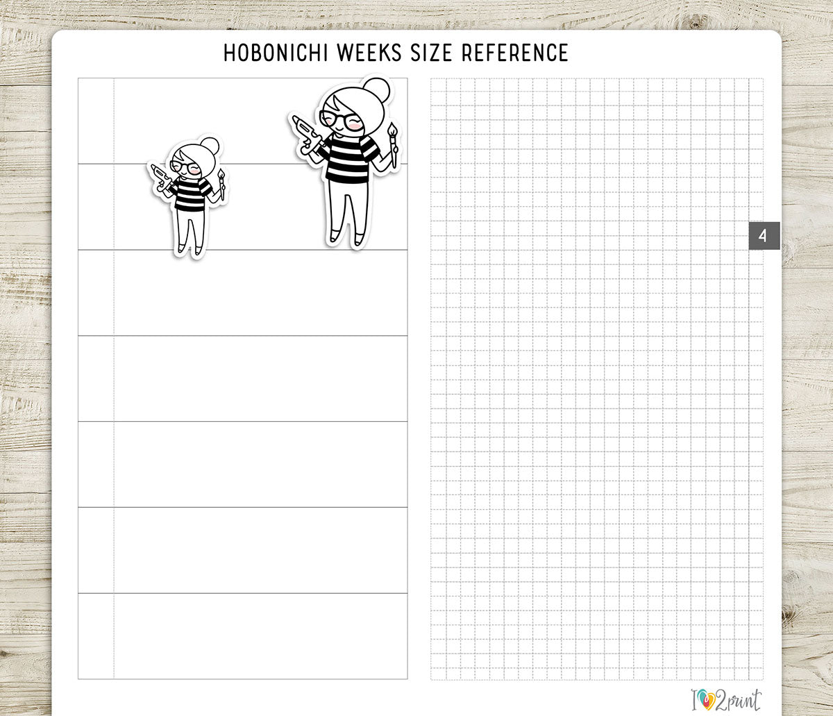 Elena Craft - DOODLE Printable Planner Sticker - PDF & Cut Files