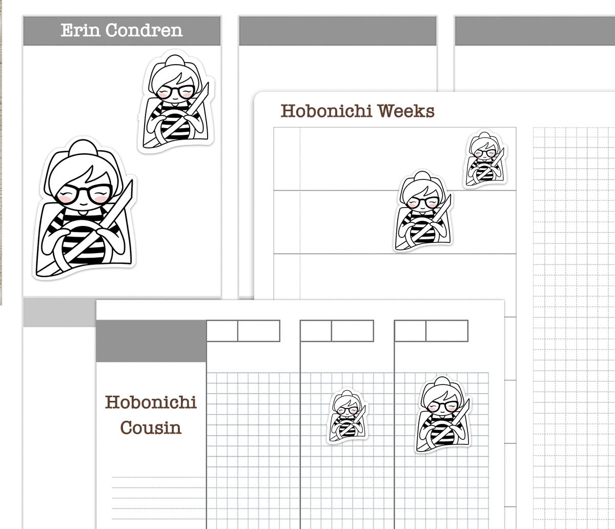 Elena Driving Printable Stickers Outline | Color In | PDF + Cut Files