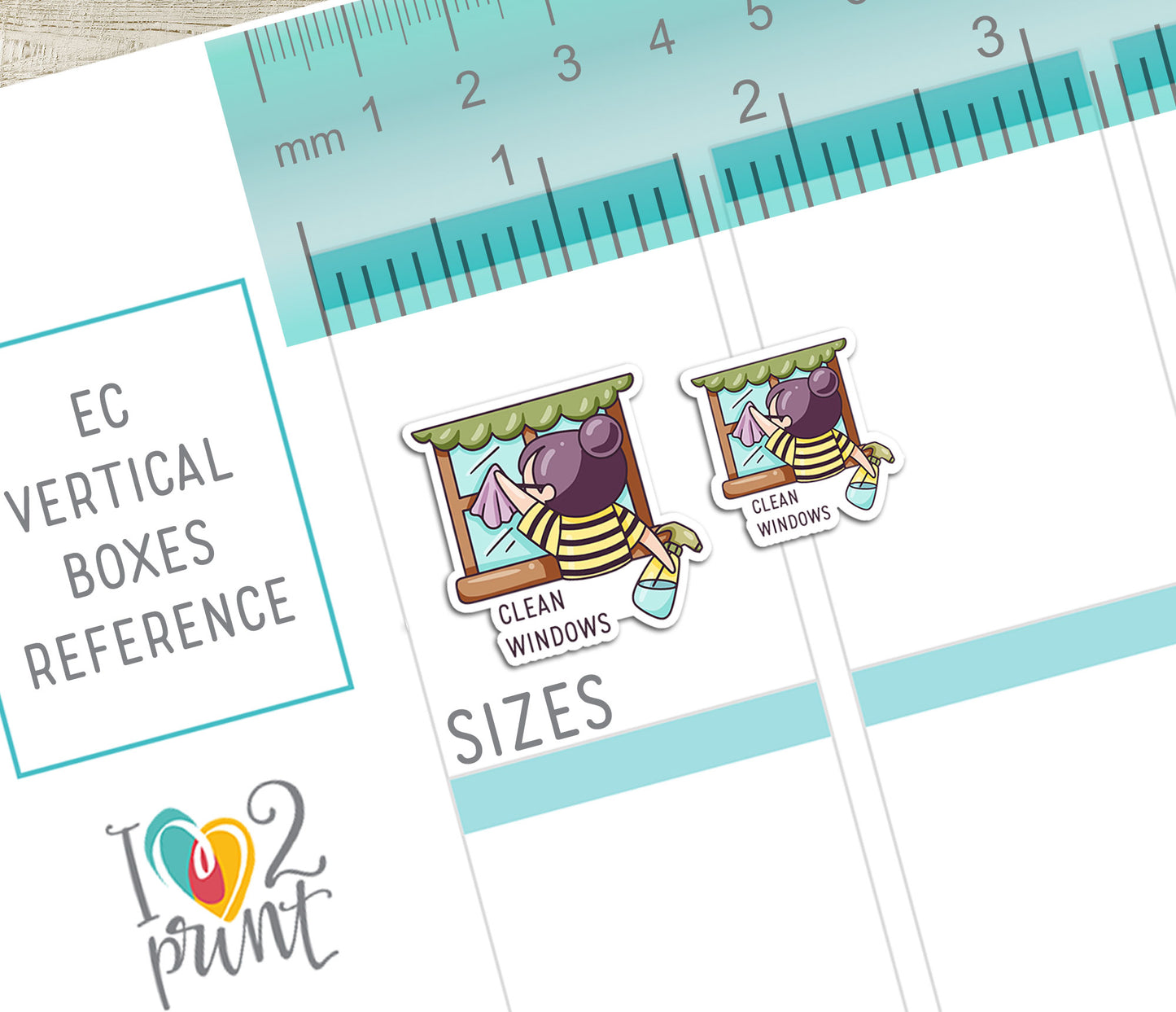 Elena Spring Cleaning – Color (2 skin variations) Printable Stickers (PDF + Cut Files)