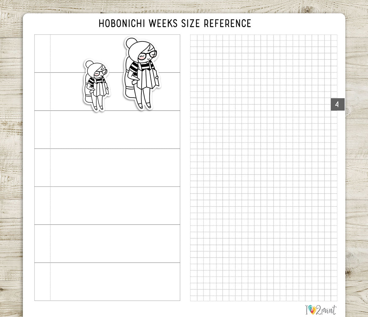 Elena Travel - DOODLE Printable Planner Sticker - PDF & Cut Files