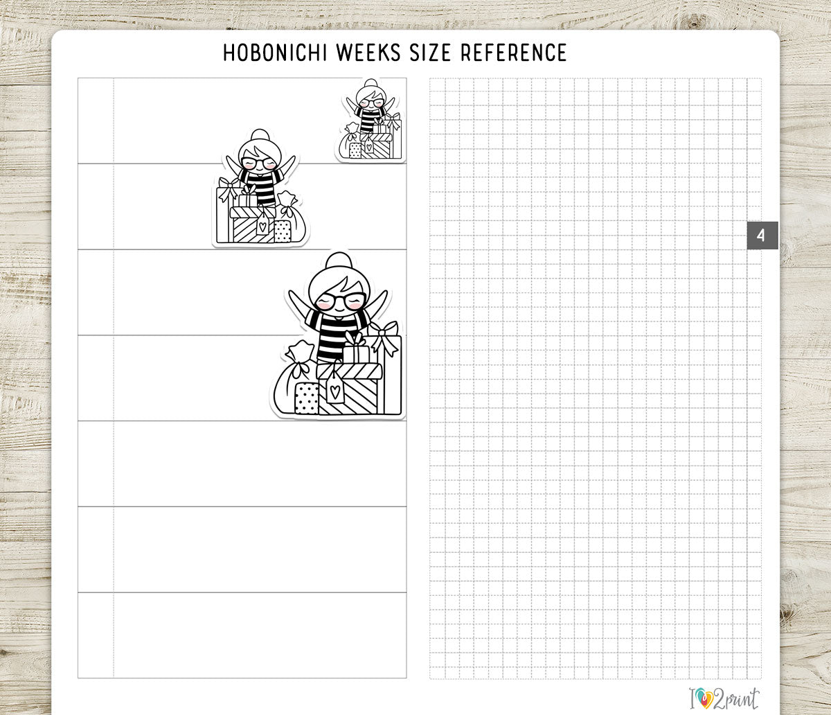 Elena Merry Christmas – DOODLE Printable Planner Stickers – PDF & Cut Files – Instant Download