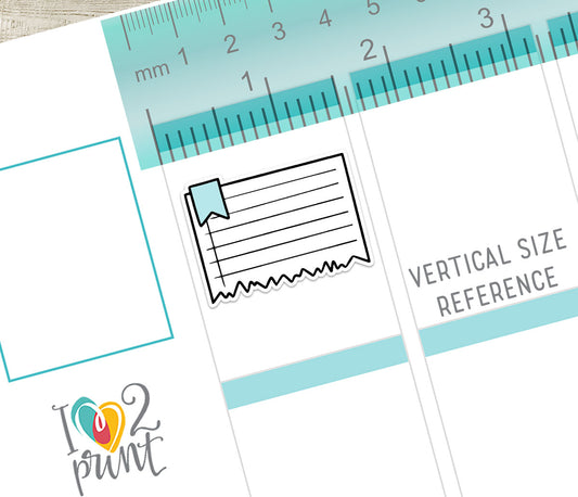 Flag Notes Printable Planner Stickers – Fun & Functional Set  – Instant Download