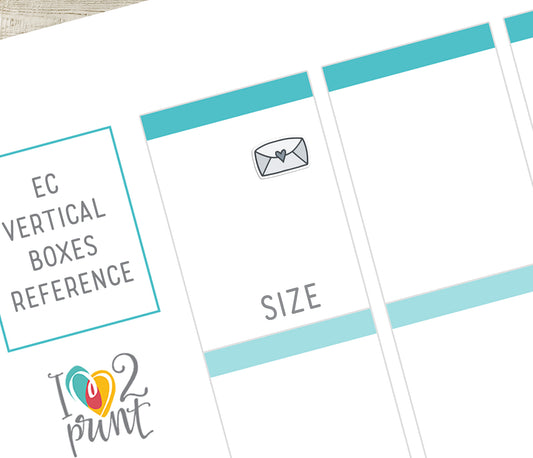 Envelope (Happy Mail) Mini Icons – Functional Printable Stickers in 48 Colors – PDF & Cut Files