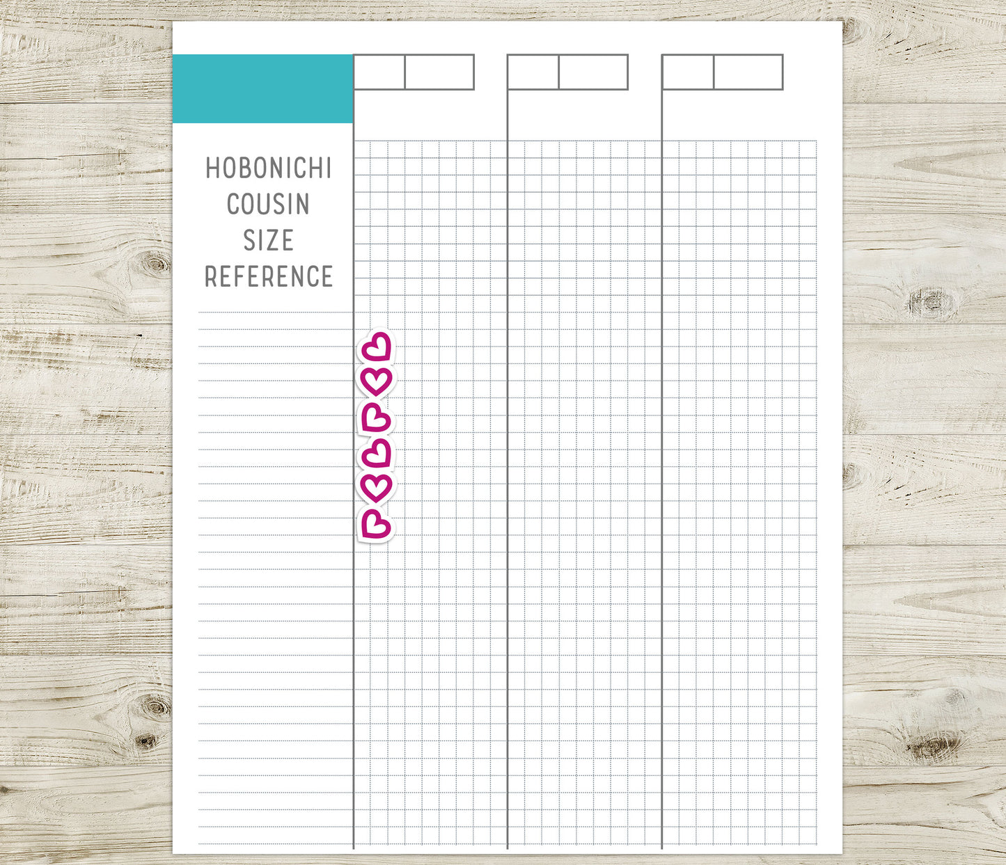 Heart Checklist Printable Planner Stickers – PDF & Cut Files
