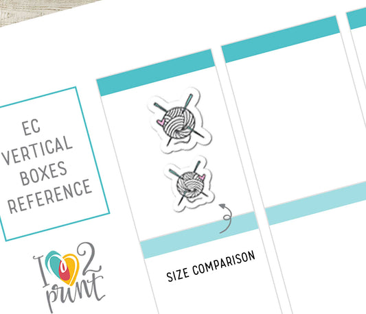 Printable Hobbies Icons Stickers – Knit, Camera, Scissors & Paint – Instant Download PDF + Cut Files