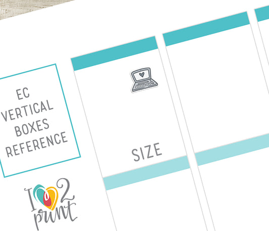 Laptop Icons Stickers - Functional Printable Stickers - Instant Download