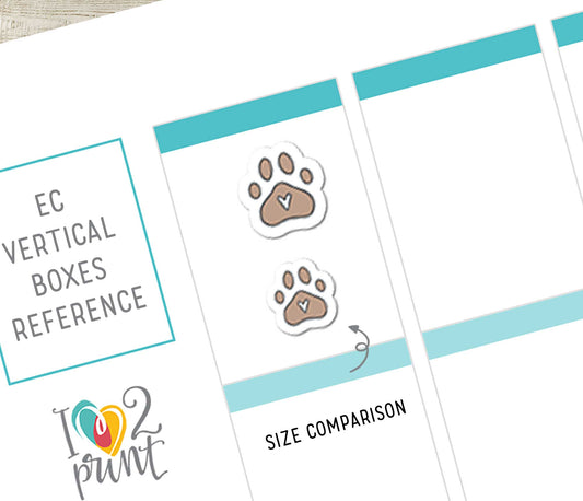 Printable Lifestyle Icons Stickers – Rosary, Plant, Paw & Bike – Instant Download PDF + Cut Files