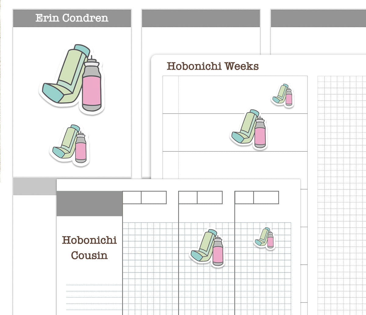 Medical Icons Color Printable Stickers | 25 Pastel Healthcare | 2 Sizes | PDF Cut Files