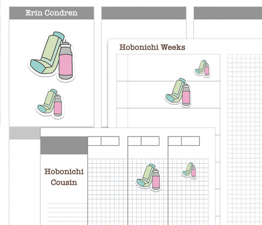 Medical Icons Color Printable Stickers | 25 Pastel Healthcare | 2 Sizes | PDF Cut Files