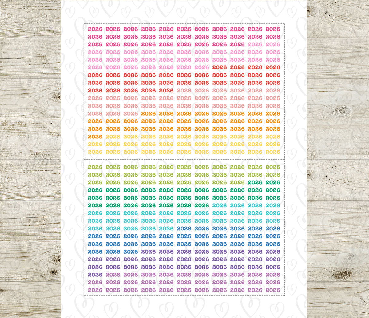 Micro 2026 Printable Planner Stickers –  Functional Set – Instant Download