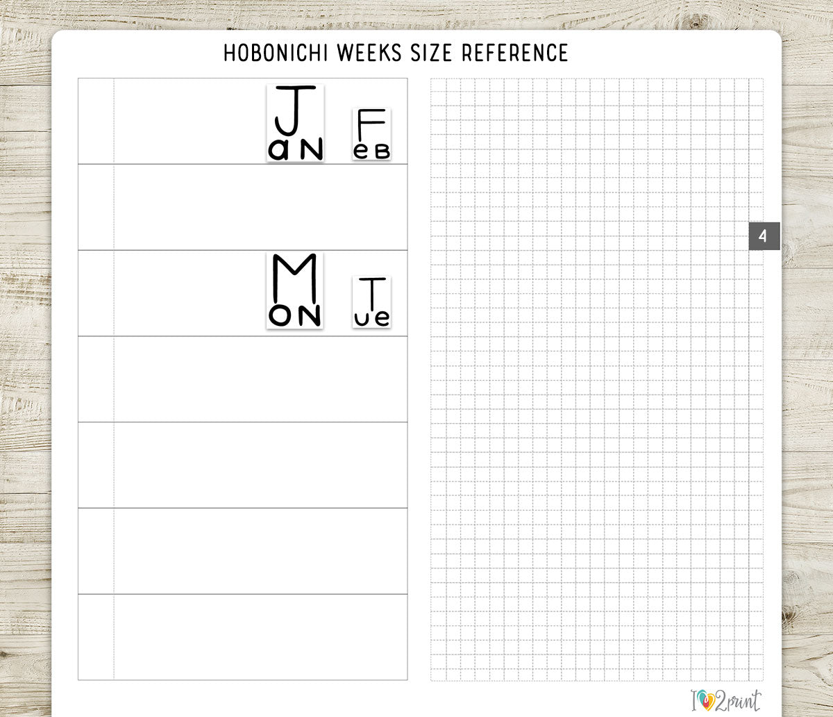 Handlettered Week and Month Box Stickers SET 2 | Printable Planner | Functional Journaling & Scrapbook Supplies