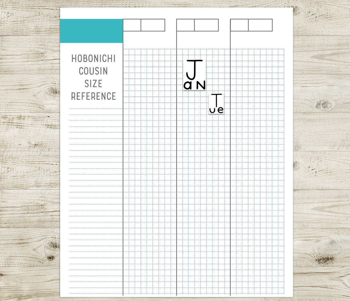 Handlettered Week and Month Box Stickers SET 2 | Printable Planner | Functional Journaling & Scrapbook Supplies