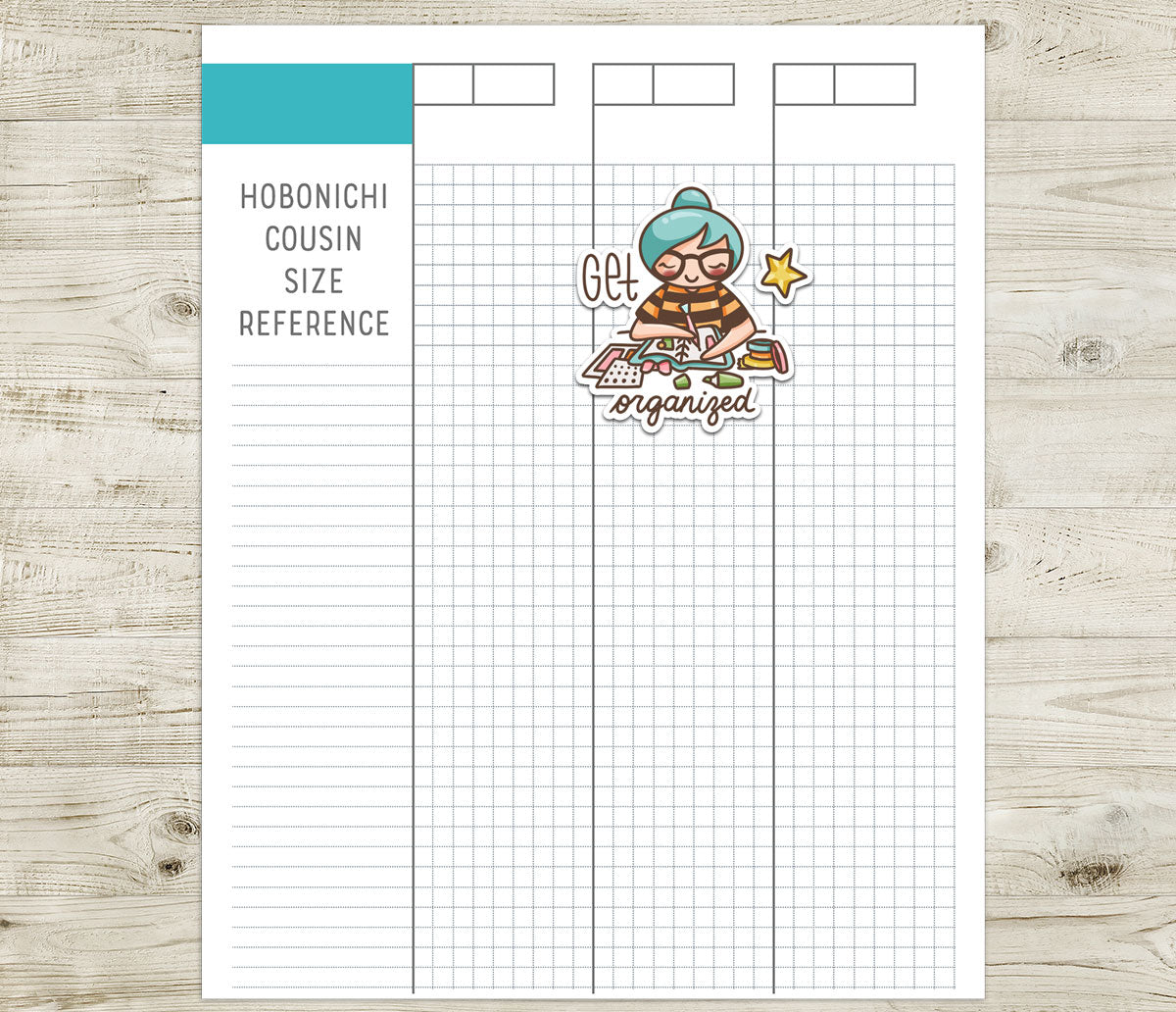 Elena Decorative Monthly Stickers - COLOR (2 skin variations) Printable Planner Sticker - PDF & Cut Files