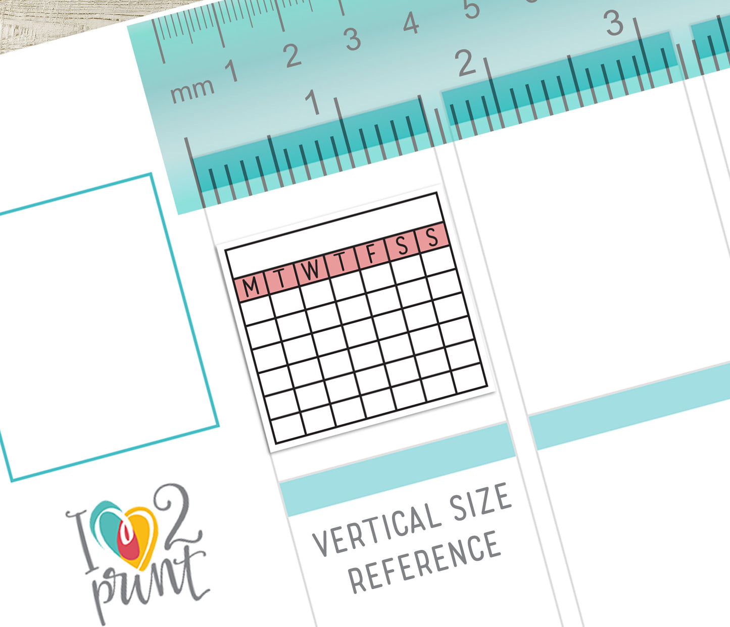 Monthly Tracker Printable Planner Stickers – PDF & Cut Files