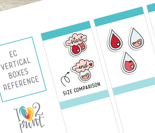 Period Tracker - Functional Printable Stickers - PDF & Cut Files