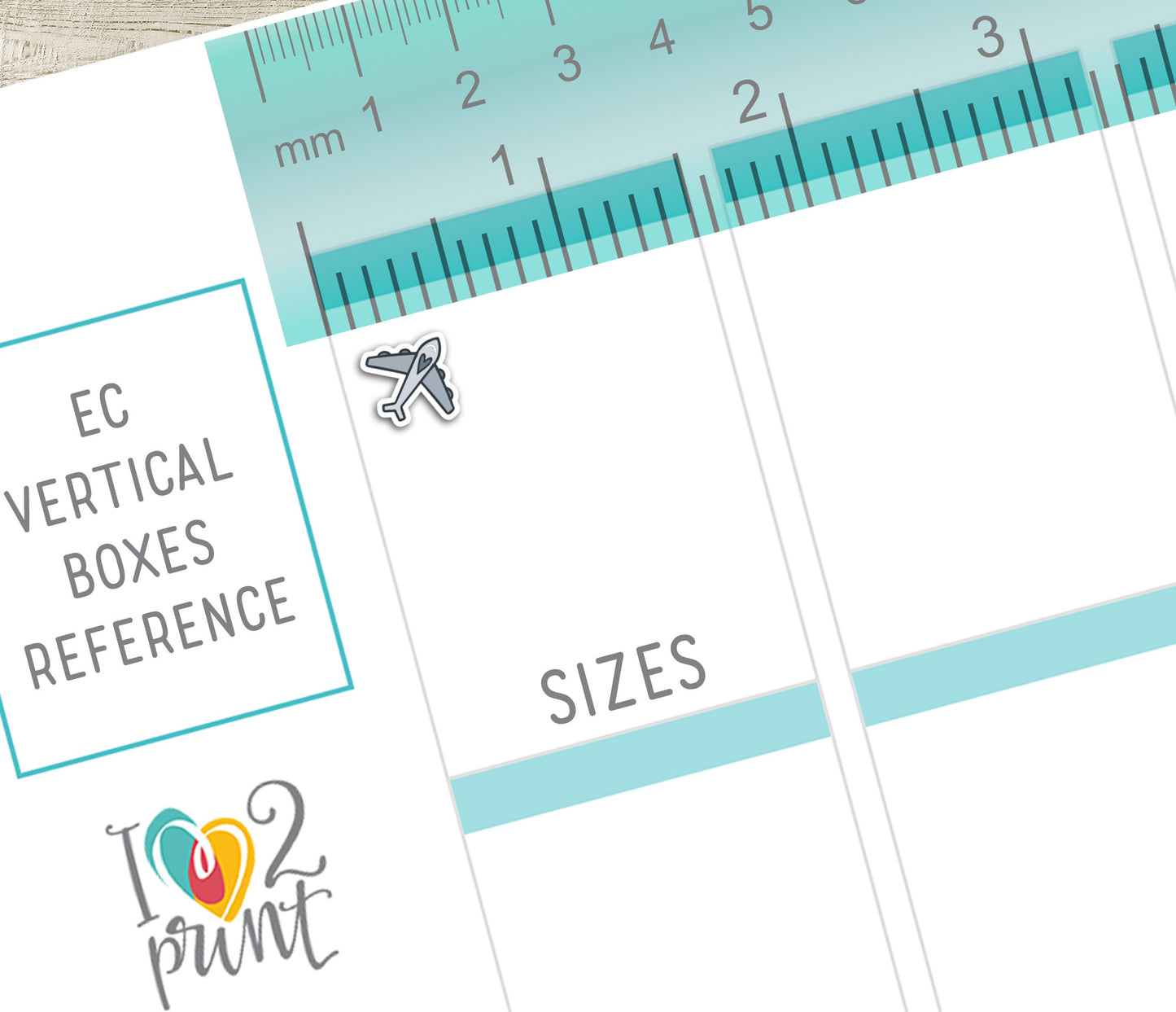 Plane Mini Icons Printable Planner Stickers | 48 Colors | Travel Flight Labels | PDF Cut Files
