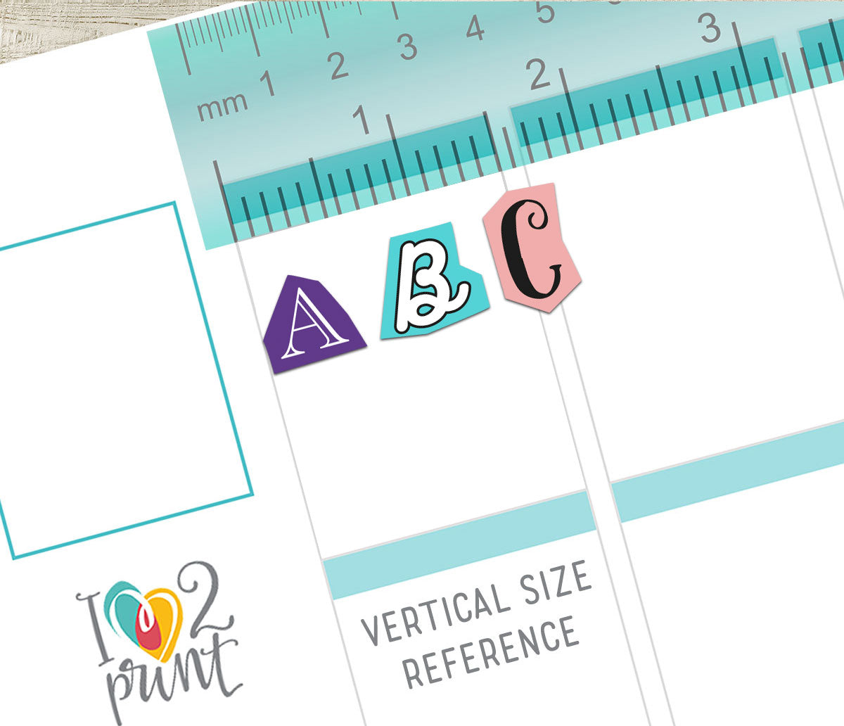 Ransom Letters Printable Planner Stickers – Uppercase & Lowercase Set