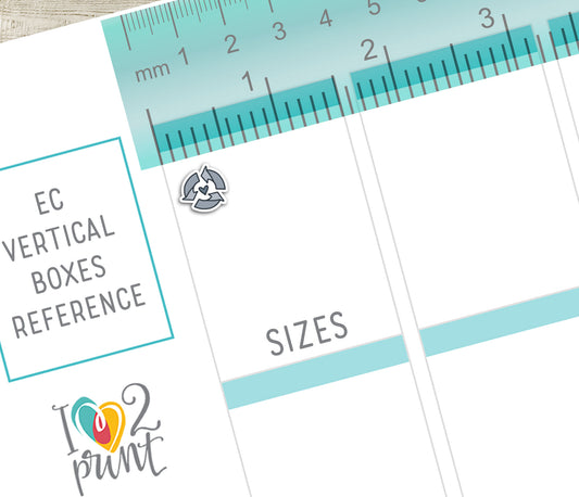 Recycle Mini Icon Printable Planner Stickers | 48 Colors | PDF Cut Files
