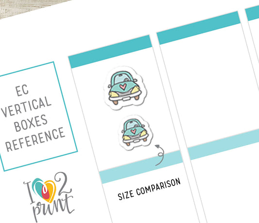 Printable Travel Icons Stickers – Plane, Car, Gas & Tools – Instant Download PDF + Cut Files