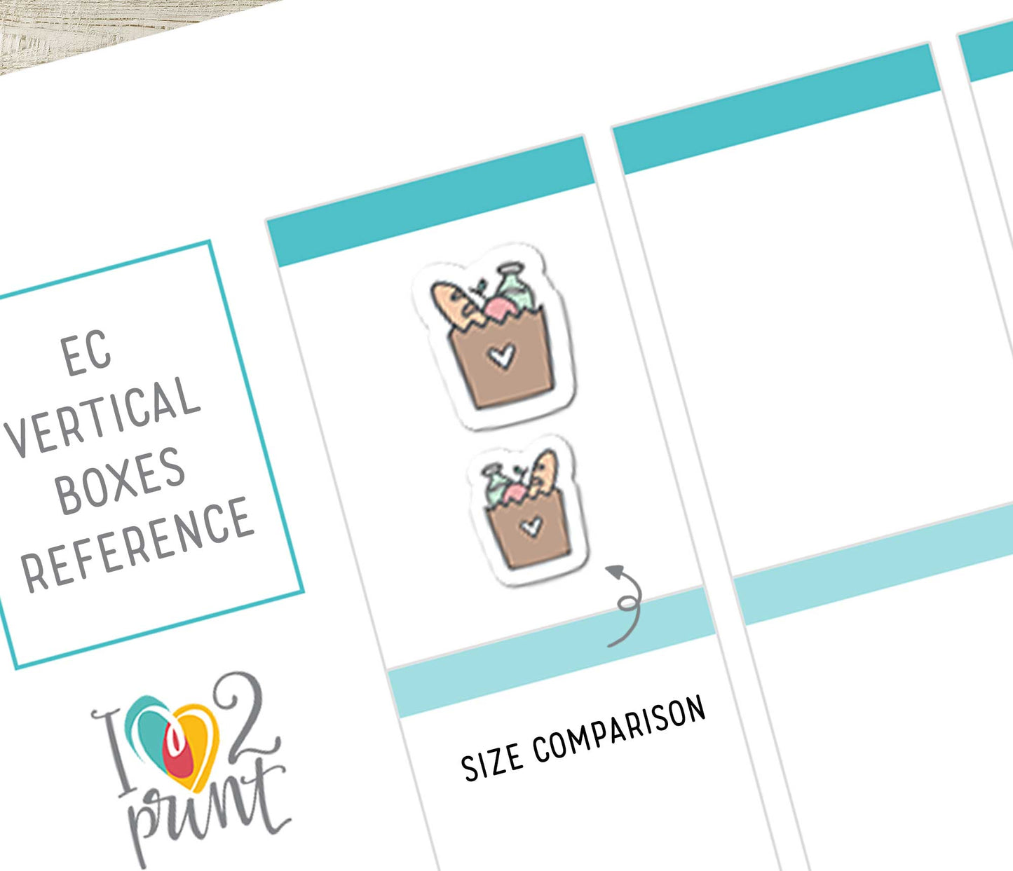 Shopping Icons Stickers Set  - Functional Printable Stickers - PDF & Cut Files