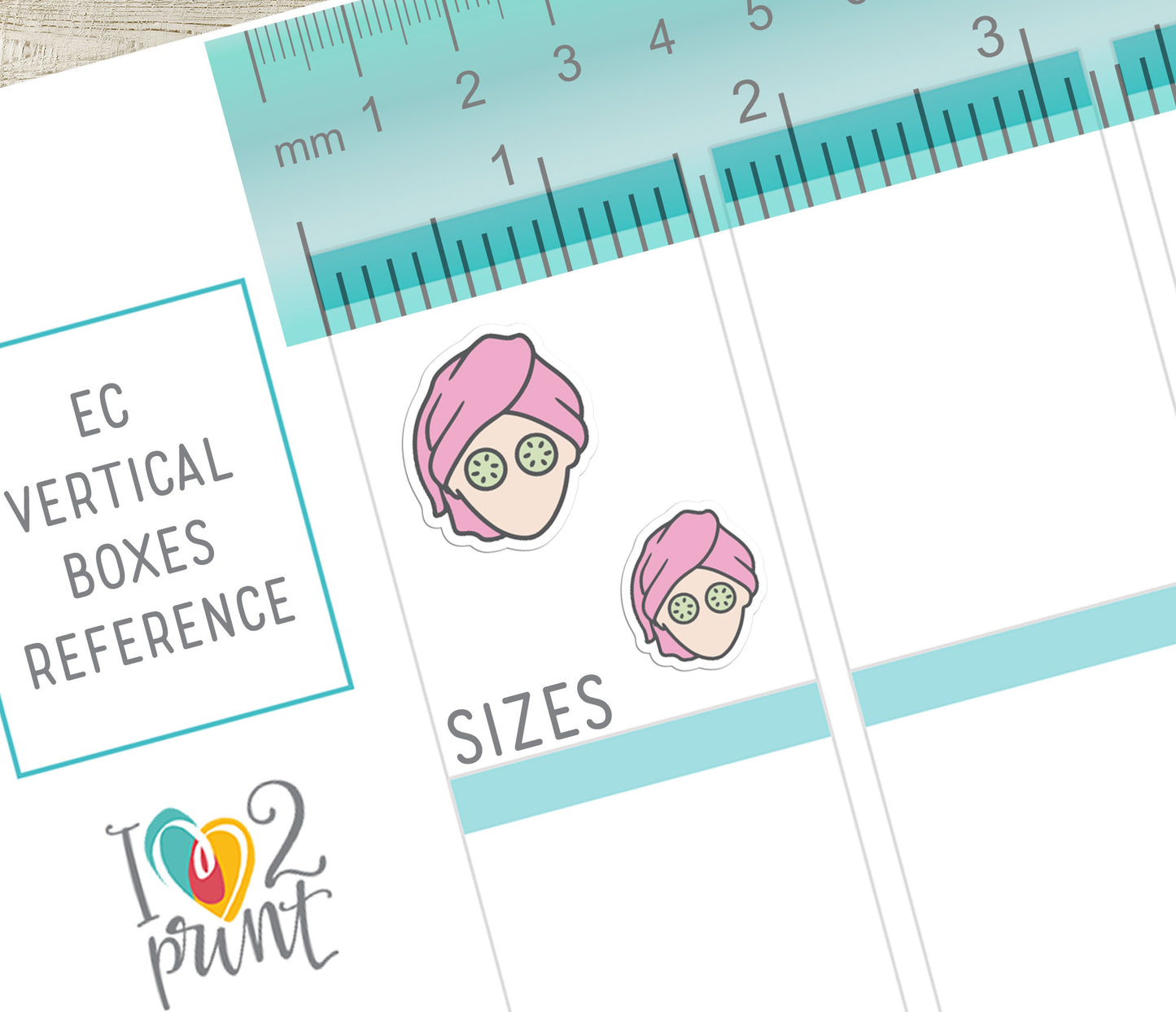 Skin Care Icons Stickers Set  - Functional Printable Stickers - PDF & Cut Files