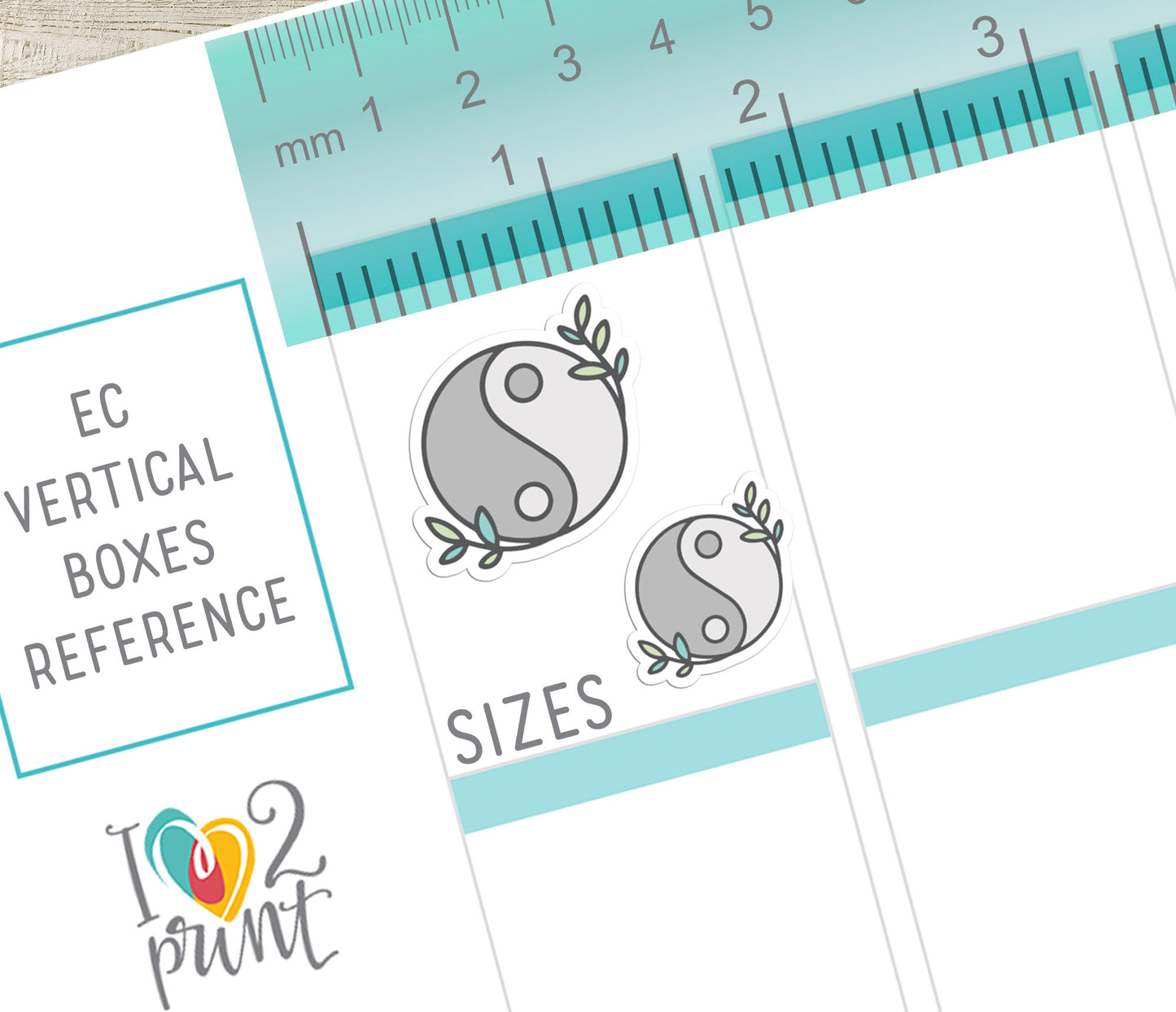 Spa & Meditation Icons Stickers Set  - Functional Printable Stickers - PDF & Cut Files