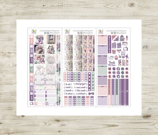 Spring Time Stickers – Hobonichi Weeks Printable PDF & Cut Files