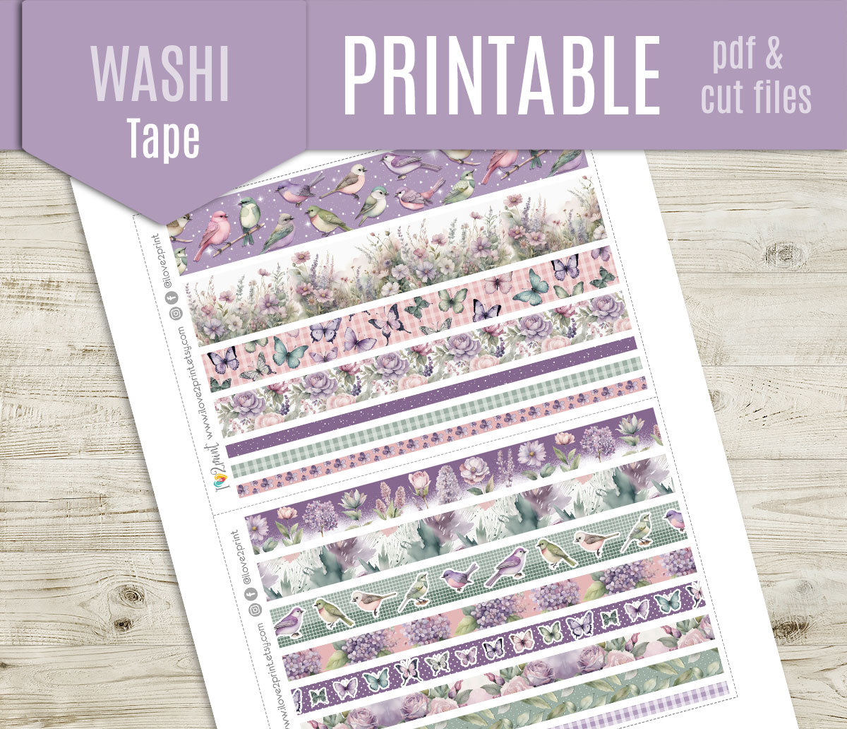 Spring – COMPLETE COLLECTION –  Printable Planner Stickers BUNDLE – PDF & Cut Files