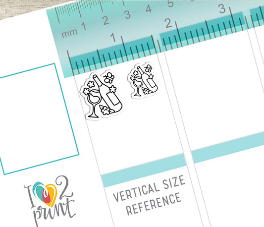 50 Spring - Daily Life Printable Icons Stickers – DOODLE Planner Icons - PDF & Cut Files