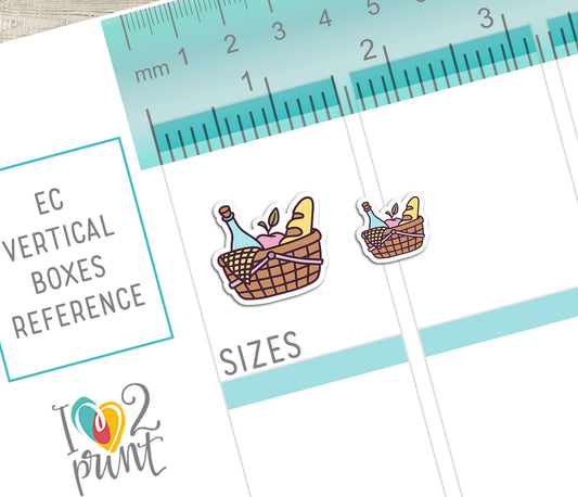 50 Spring Printable Icons Stickers – COLOR Planner Icons - PDF & Cut Files