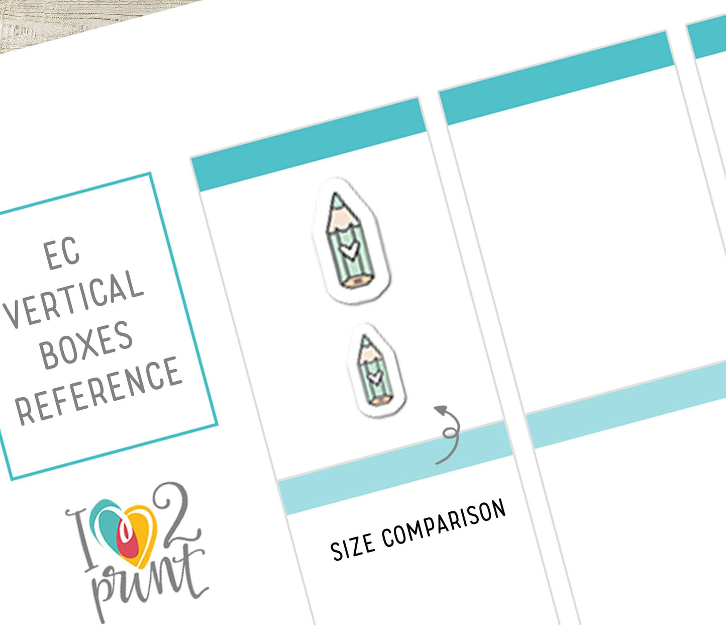 Printable Study Icons Stickers – Notebook, Pencil, Alarm Clock & Glasses – Instant Download PDF + Cut Files