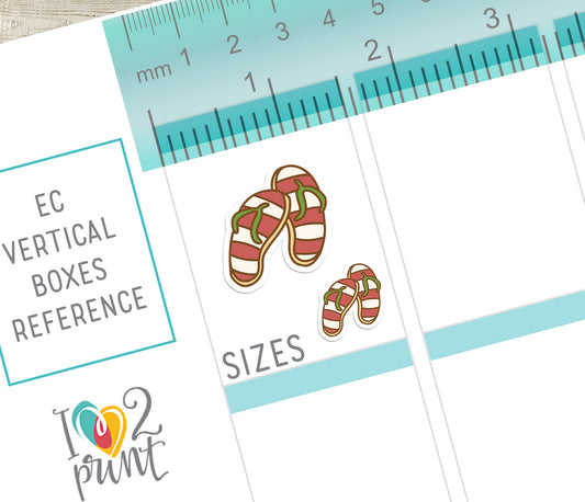 50 Summer Printable Icons Stickers – COLOR Planner Icons - PDF & Cut Files