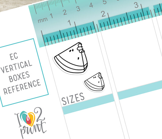 50 Summer Printable Icons Stickers – STAMP Planner Icons - PDF & Cut Files