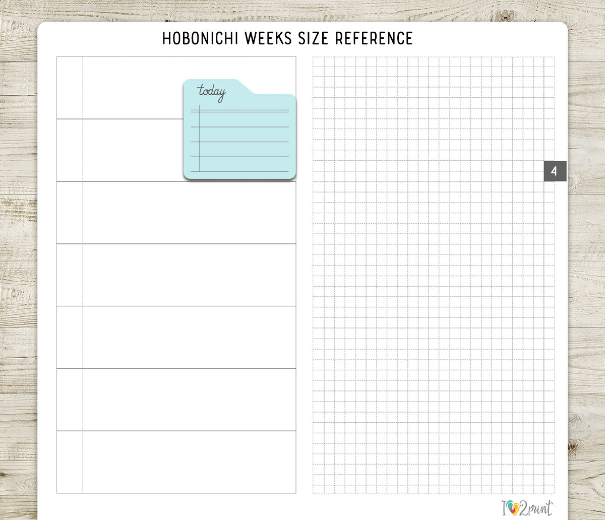 Today Note File Printable Planner Stickers – PDF & Cut Files – Instant Download