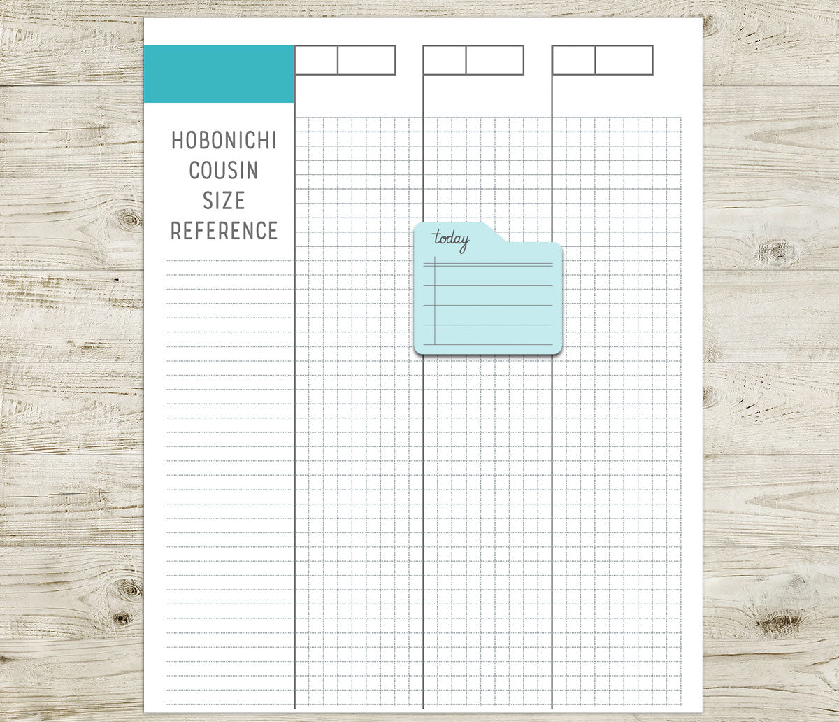 Today Note File Printable Planner Stickers – PDF & Cut Files – Instant Download