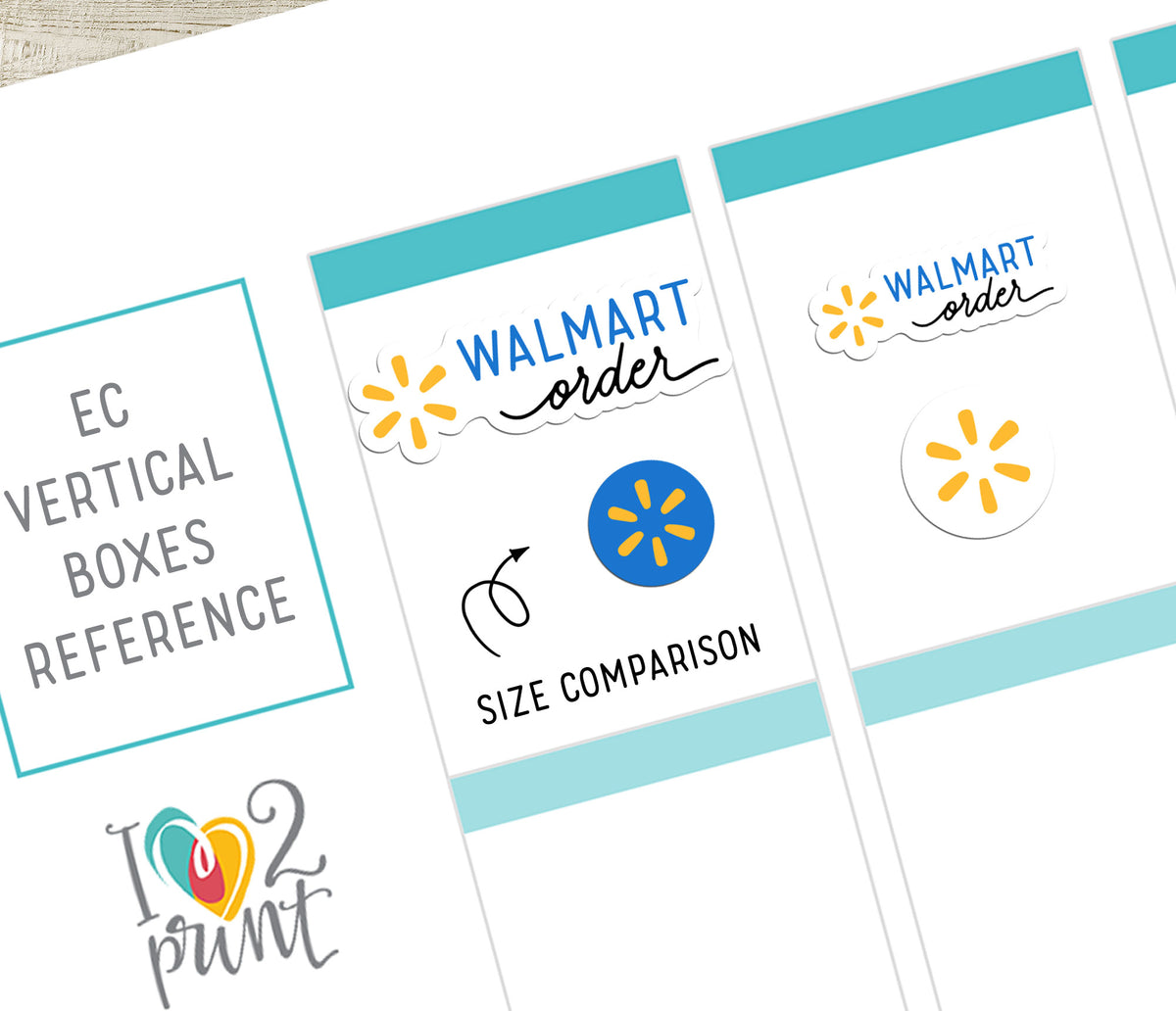 Walmart Sticker Example Walmart Order - Functional Printable Stickers - PDF & Cut Files ...