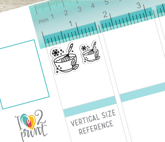 50 Winter - Daily Life Printable Icons Stickers – DOODLE Planner Icons - PDF & Cut Files