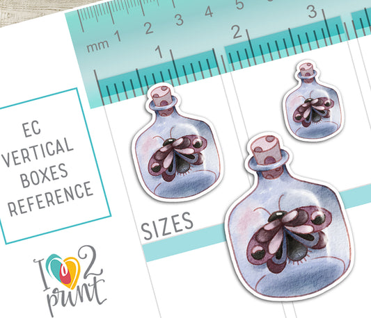 Witchy Vibes Decorative Stickers – Hand-Drawn Modern Witch Set - Printable PDF & Cut Files