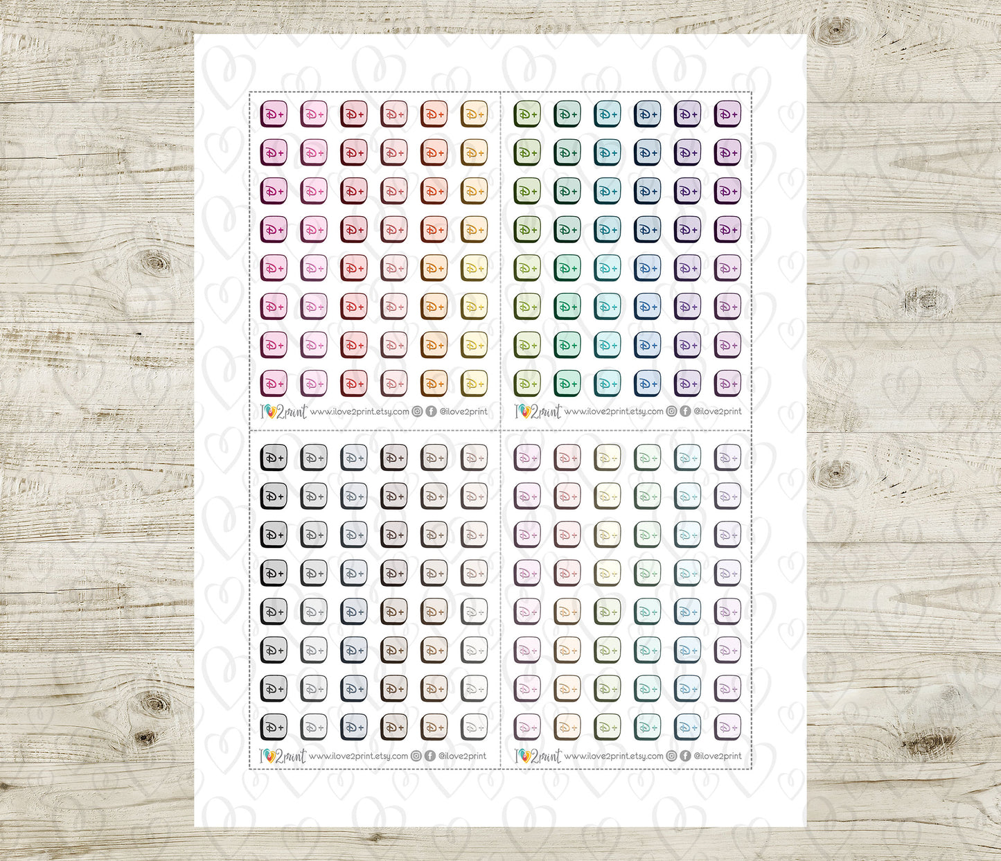 Disney Icon Printable Planner Stickers | Streaming Tracker | PDF Cut Files | Instant Download