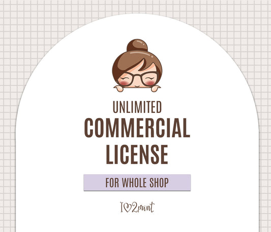 Unlimited Commercial License Clipart | No Credit Required | Sell Physical Stuff | iLove2Print